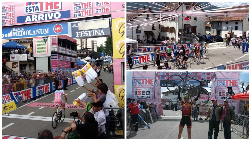 Collage Giro race