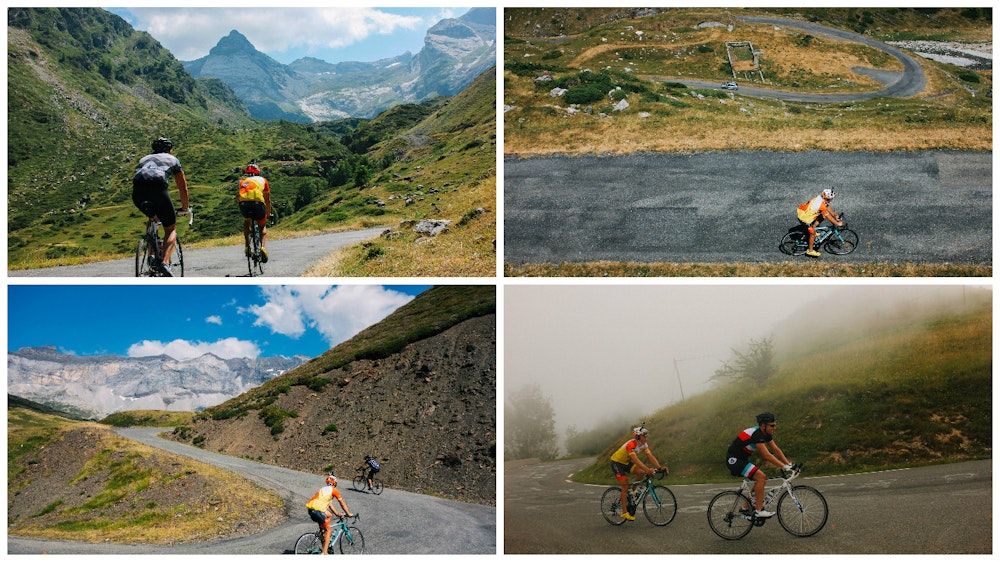 HC Bike Tours riding through Pyrenees