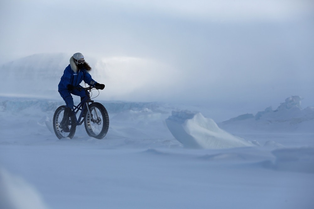Kate Leeming Breaking The Cycle South Pole riding in Spitsberg